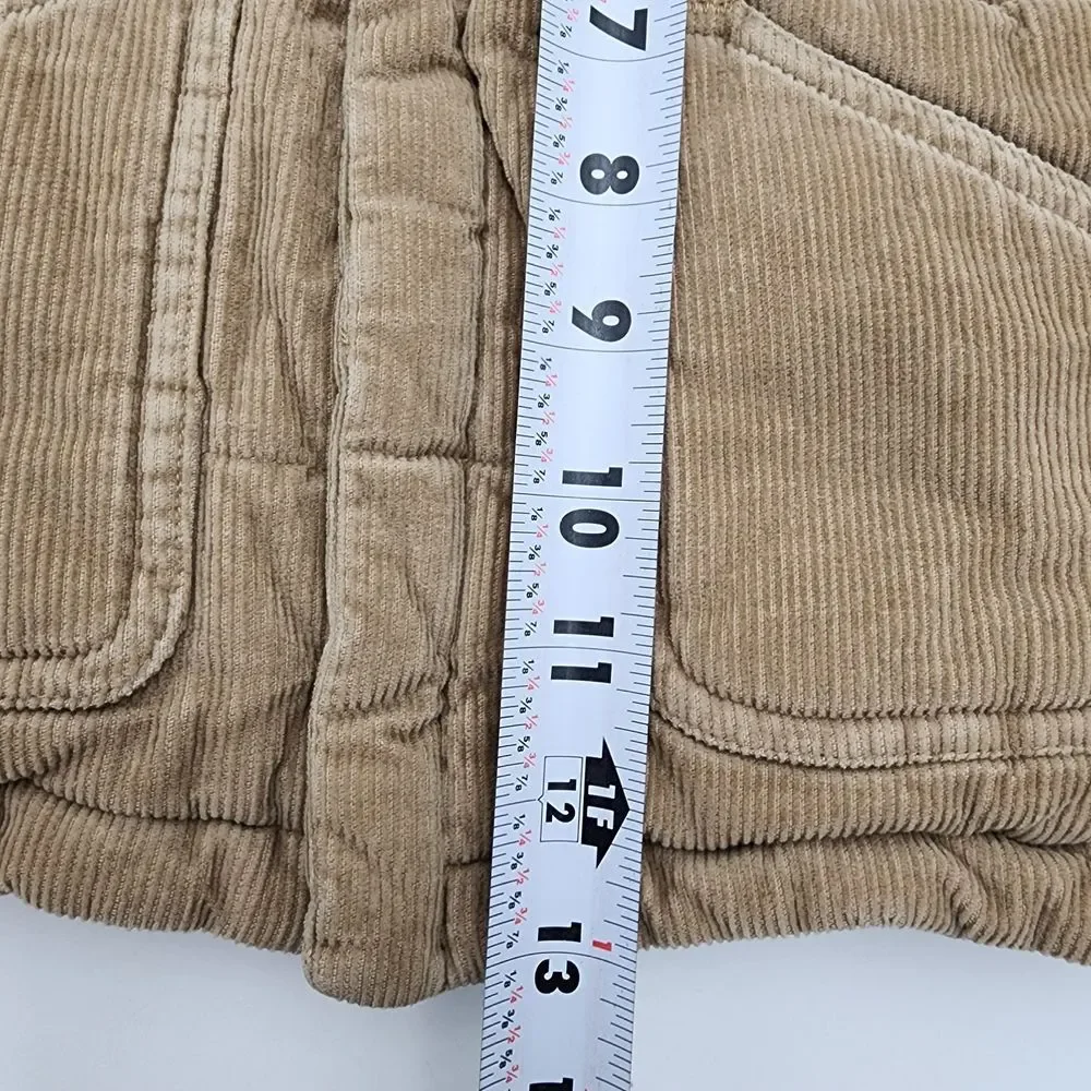 Oshkosh Reversible green camo camouflage/corduroy tan vest‎ Boys size 18 months